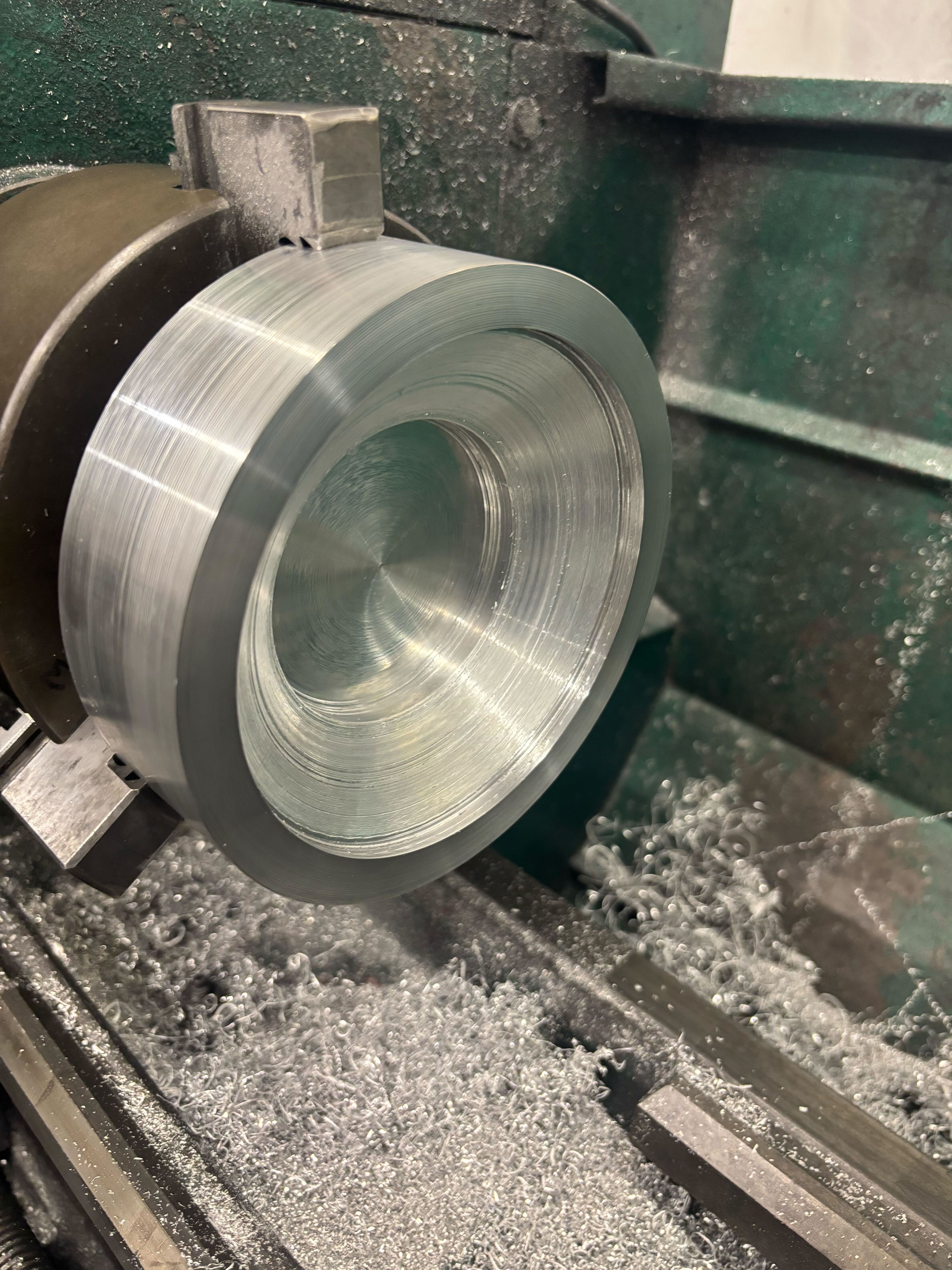 Endcap after CNC machining