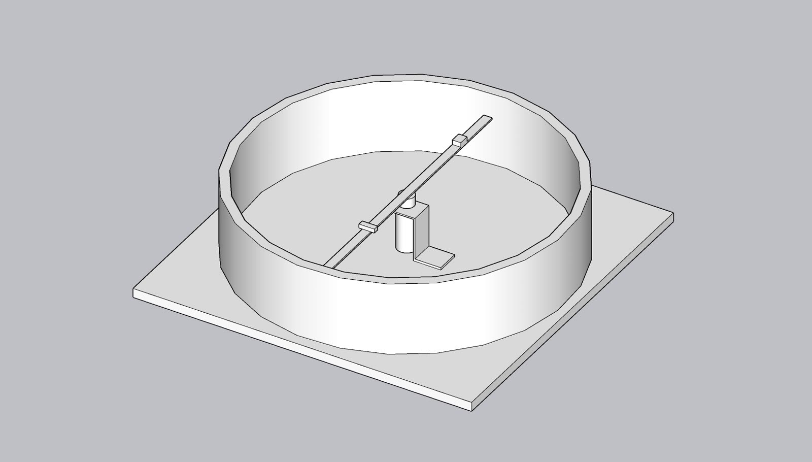 CAD design of the centrifuge / artificial-gravity experiment